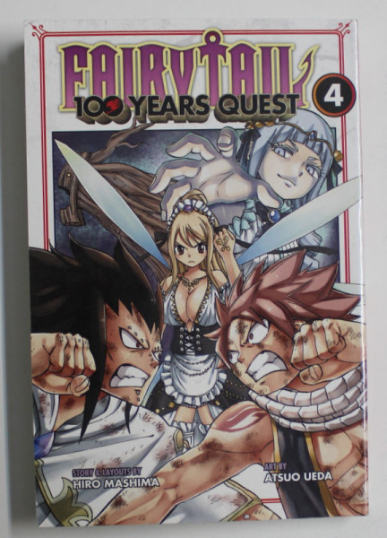 FAIRYTAIL - 100 YERAS QUEST , VOL. IV by HIRO MASHIMA and ATSUO UEDA , 2020, CONTINE BENZI DESENATE *
