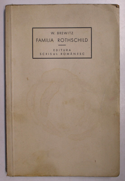 FAMILIA ROTHSCHILD de WALTHER BREWITZ