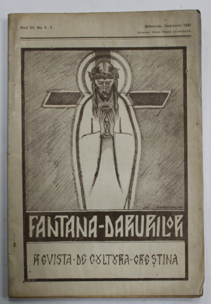 FANTANA DARURILOR , REVISTA DE CULTURA CRESTINA , no.8-9  , 1935