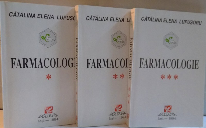 FARMACOLOGIE, VOL. I - II - III de CATALINA ELENA LUPUSORU, 1994