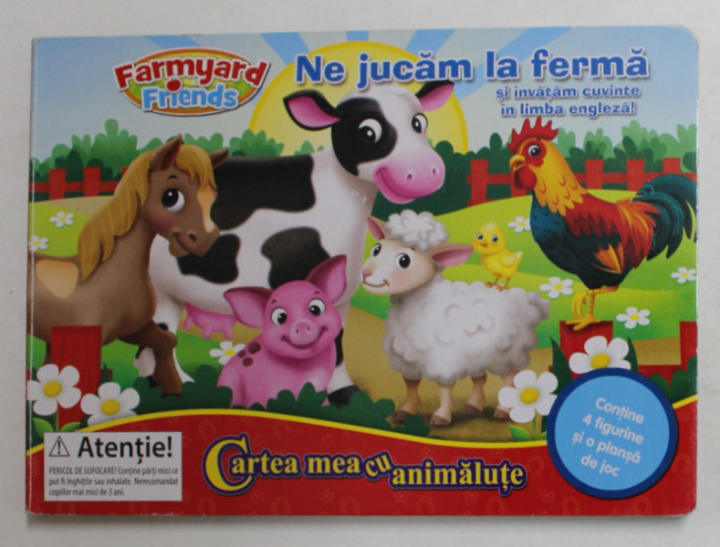 FARMYARD FRIENDS - NE JUCAM LA FERMA SI INVATAM CUVINTE IN LIMBA ENGLEZA , LIPSA FIGURINE SI PLANSA DE JOC *