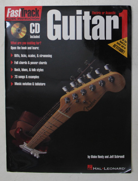 FAST TRACK MUSIC INSTRUCTION  - GUITAR ELECTRIC OR ACOUSTIC , 1  - CD INCLUS *, 1997