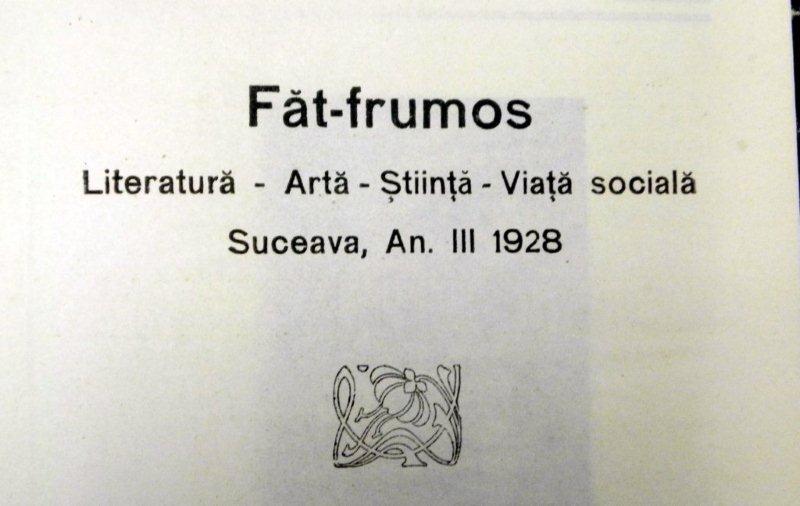 FAT FRUMOS - REVISTA DE LITERATURA ARTA STIINTA VIATA SOCIALA