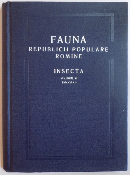 FAUNA REPUBLICII POPULARE ROMANE. INSECTA, VOL XI, FAS. 3: DIPTERA SYRPHIDAE de PETRU SUSTER  1959