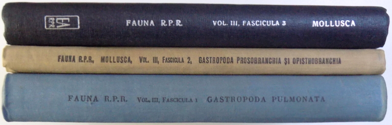 FAUNA REPUBLICII POPULARE ROMINE - MOLLUSCA - VOL. III, FASCICOLELE I-III de ALEXANDRU V. GROSSU, 1955