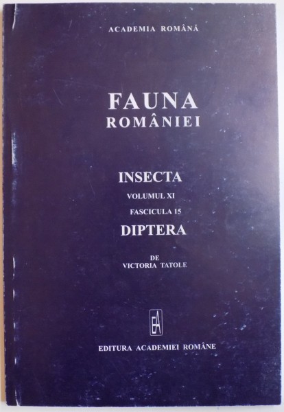 FAUNA ROMANIEI. INSECTA, VOL XI, FAS. 15: DIPTERA, FAMILIA CHIRONOMIDAE, SUBFAMILIA ORTHOCLADIINAE de VICTORIA TATOLE  2003