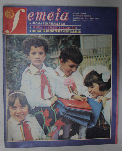 FEMEIA , REVISTA EDITATA DE CONSILIUL NATIONAL AL FEMEILOR , NR. 9 , 1982