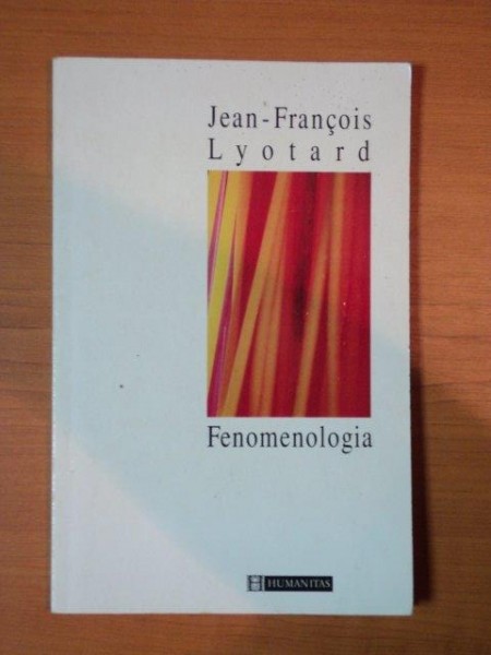 FENOMENOLOGIA de JEAN FRANCOIS LYOTARD