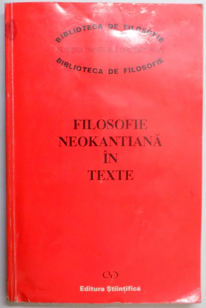 FILOSOFIE NEOKANTIANA IN TEXTE  1993