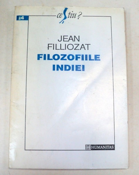 FILOSOFIILE INDIEI-JEAN TILLIOZAT  1993
