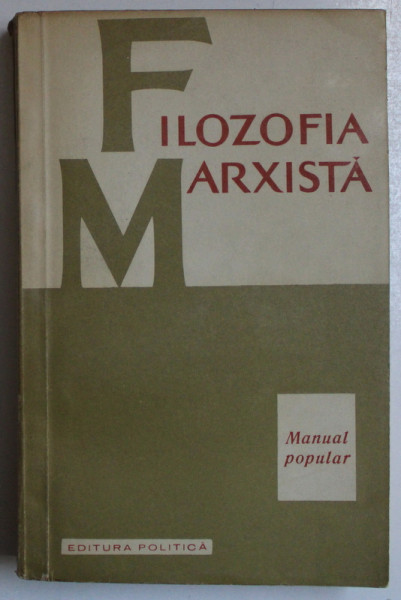 FILOZOFIA MARXISTA - MANUAL POPULAR de V. G. AFANASIEV , 1961