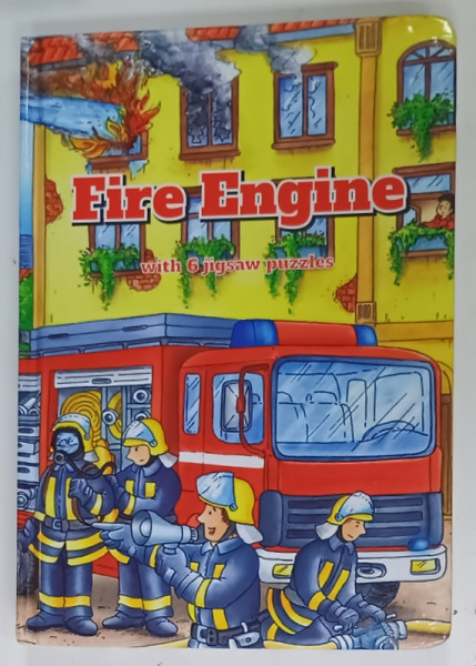 FIRE ENGINE , WITH 6 JIGSAW PUZZLES , ANII '2000