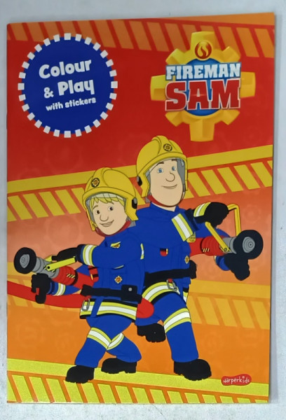 FIREMAN SAM , COLOUR and PLAY , WITH STICKERS , 2025