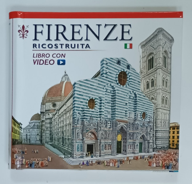 FIRENZE RICOSTRUITA , ALBUM CU TEXT IN LIMBA ITALIANA , ANII '2000 , LIPSA CD *
