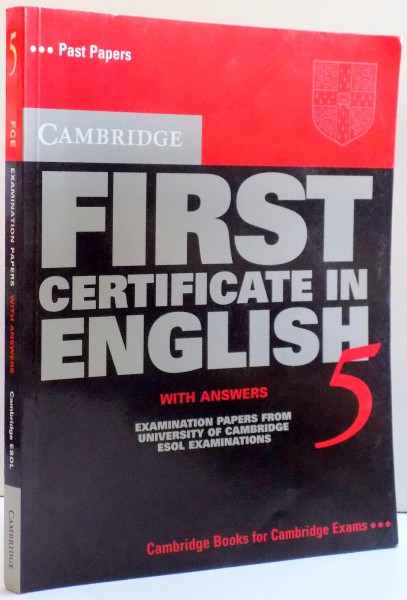 FIRST CERTIFICATE IN ENGLISH , 2001