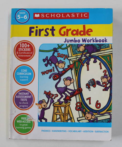 FIRST GRADE - JUMBO WORKBOOK , AGES 5-6 , 2005