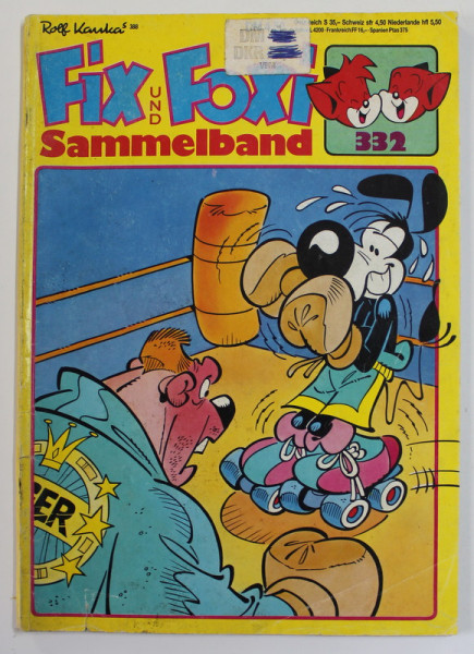 FIX UND FOXI SAMMELBAND BAND 13 , 36 JAHRG. , 1988 , REVISTA IN LIMBA GERMANA CU BENZI DESENATE