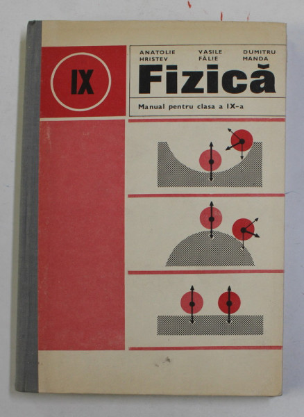 FIZICA , MANUAL PENTRU CLASA A IX -A de ANATOLIE HRISTEV si DUMITRU  MANDA , 1985