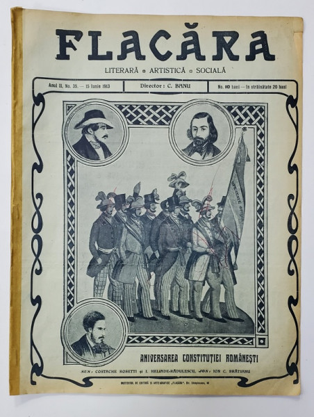 FLACARA , LITERARA , ARTISTICA , SOCIALA , ANUL II , NR. 35 , 15 iunie  1913