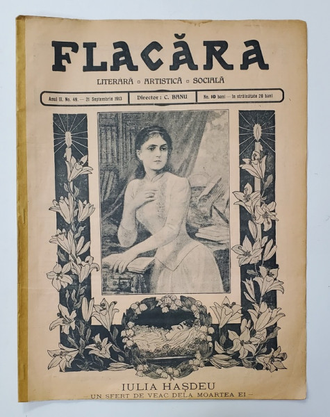 FLACARA , LITERARA , ARTISTICA , SOCIALA , ANUL II , NR. 49 , 21 septembrie , 1913