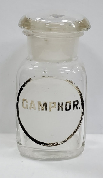 Flacon din sticla pentru farmacie, CAMPHOR.