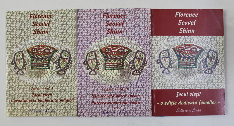 FLORENCE SCOVEL SHINN , SCRIERI - VOLUMELE I - III , 2003 - 2004 , VOLUMELE I-II PREZINTA INSEMNARI CU MARKERUL