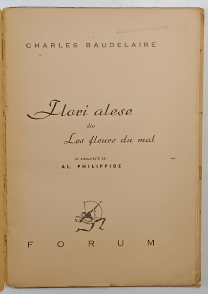 FLORI ALESE DIN LES FLEURS DU MAL de CHARLES BAUDELAIRE