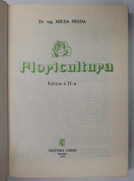 FLORICULTURA de MILEA PREDA , 1979