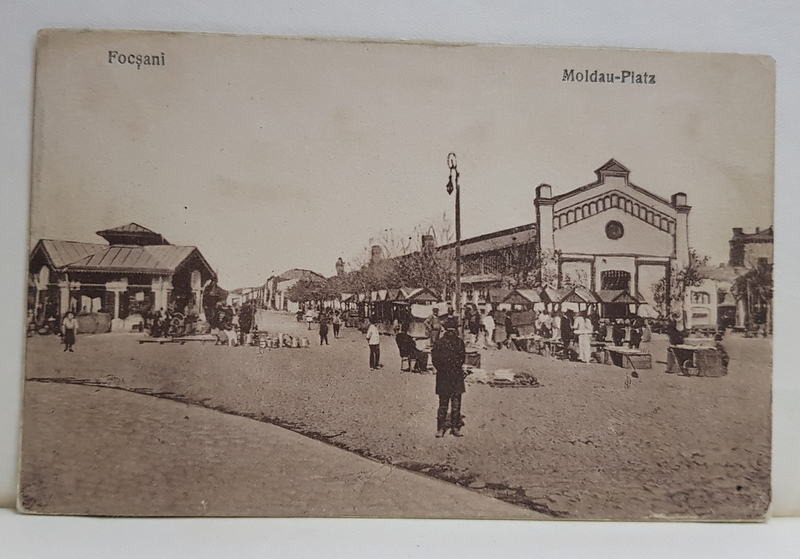 FOCSANI , PIATA MOLDOVA , CARTE POSTALA ILUSTRATA , 1929