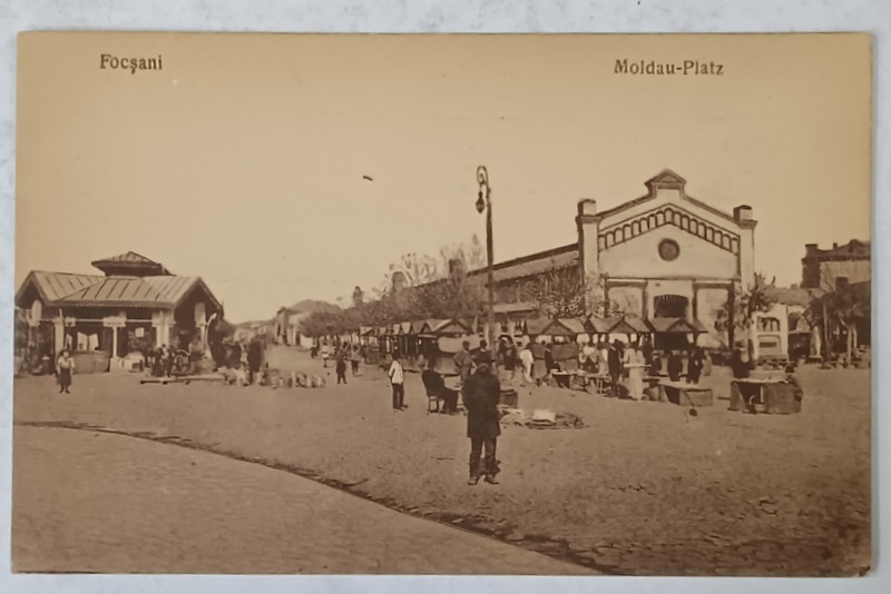 FOCSANI , PIATA MOLDOVA , CARTE POSTALA , PERIOADA INTERBELICA