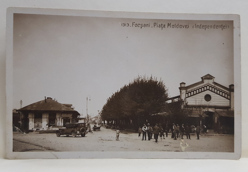 FOCSANI - PIATA MOLDOVEI - INDEPENDENTEI , FOTOGRAFIE  TIP CARTE POSTALA , INTERBELICA