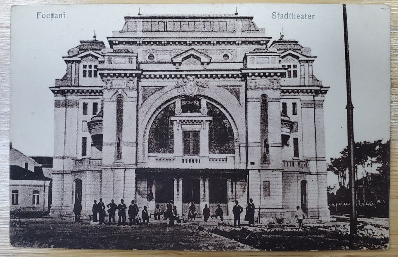 FOCSANI , TEATRUL ORASENESC , CARTE POSTALA , INCEPUTUL SEC. XX