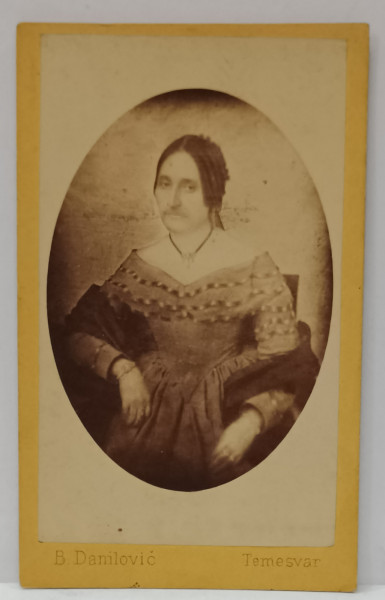FOTOGRAF B. DANILOVIC , TIMISOARA , FOTOGRAFIE C.D.V. , SFARSIT DE SECOL XIX
