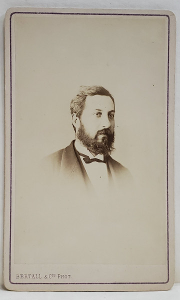 FOTOGRAF BERTALL et Cie. PARIS  ,  NICOLAE VOINOV  (1834- 1899 ) , FOST MINISTRU , FOTOGRAFIE C.D.V. , SFARSITUL SEC. XIX