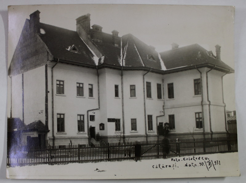 FOTOGRAF CRISTESCU , CALARASI , CLADIRE CU PARTER SI UN NIVEL, FOTOGRAFIE , 1931