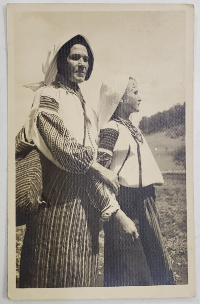 FOTOGRAF J. FISCHER , SIBIU , FEMEI  CEANGAI DIN GHIMES , CARTE POSTALA ILUSTRATA , 1939