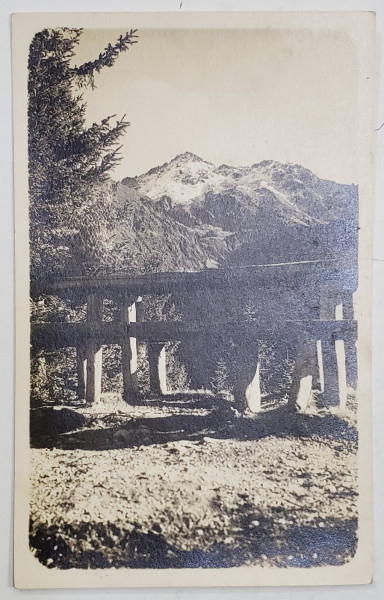 FOTOGRAF J. FISCHER , SIBIU , NEGOIUL VAZUT DE LA CABANA , CARTE POSTALA ILUSTRATA , INTERBELICA