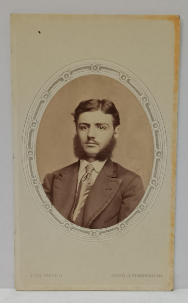FOTOGRAF J. TH . MEIER , MARIENBAD , TANAR CU FAVORITI , FOTOGRAFIE C.D.V. , SFARSITUL SEC. XIX