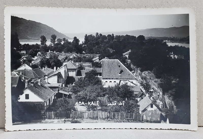 FOTOGRAF OMER BORAY , ADA - KALEH , VEDERE DE PE INSULA , FOTOGRAFIE TIP CARTE POSTALA , INTERBELICA