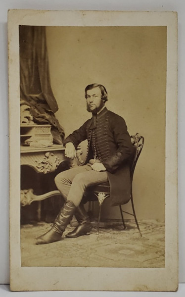 FOTOGRAF STRELISKY L. , PESTA , DOMN PE FOTOLIU , FOTOGRAFIE C.D.V. , SFARSITUL SEC. XIX