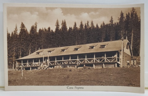 FOTOGRAF W, WEISS , BRASOV , CABANA PESTERA , FOTOGRAFIE TIP CARTE POSTALA , INTERBELICA