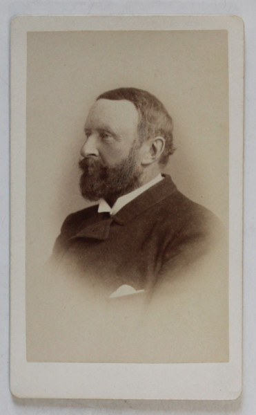 FOTOGRAFIE C.D.V. , STUDIO H . und F. KIEPERT , MITAU , DOMN CU BARBA , SFARSITUL SEC. XIX