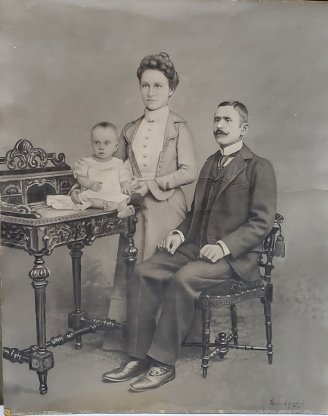 FOTOGRAFIE DE FAMILIE , FORMAT MARE ,  INTERBELICA