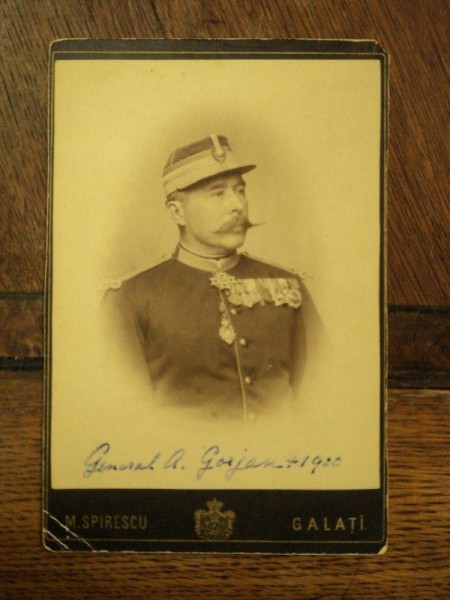 Fotografie General August Gorjan  (n. 1 august 1837, Vălenii de Munte, judeţul Prahova - d. 20 mai 1900, Viena, Austria)