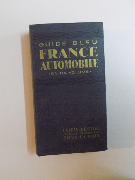 FRANCE AUTOMOBILE EN UN VOLUME,