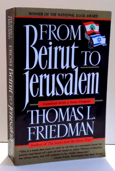 FROM BEIRUT TO JERUSALEM by THOMAS L. FRIEDMAN , 1995