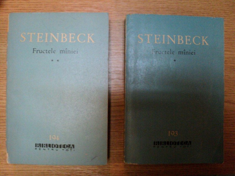 FRUCTELE MANIEI VOL. I - II de STEINBECK