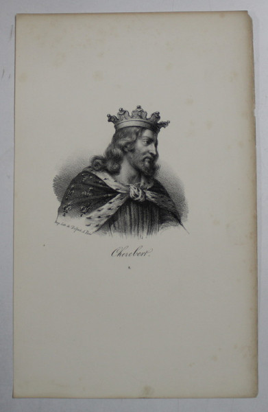 F.S. DELPECH ( 1778 - 1825 ) , CHEREBERT  , LITOGRAFIE MONOCROMA , CCA. 1820
