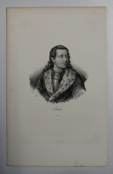 F.S. DELPECH ( 1778 - 1825 )  -  EUDES ,  LITOGRAFIE MONOCROMA , CCA. 1820