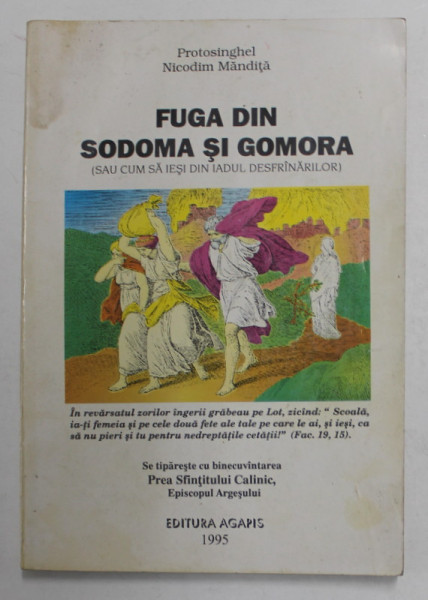 FUGA DIN SODOMA SI GOMORA ( SAU CUM SA IESI DIN IADUL DESFRANARILOR ) de PROTOSINGHEL NICODIM MANDITA , 1995